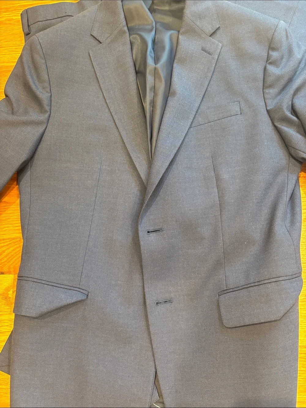 Banana Republic Navy suit with Pink Dress Shirt